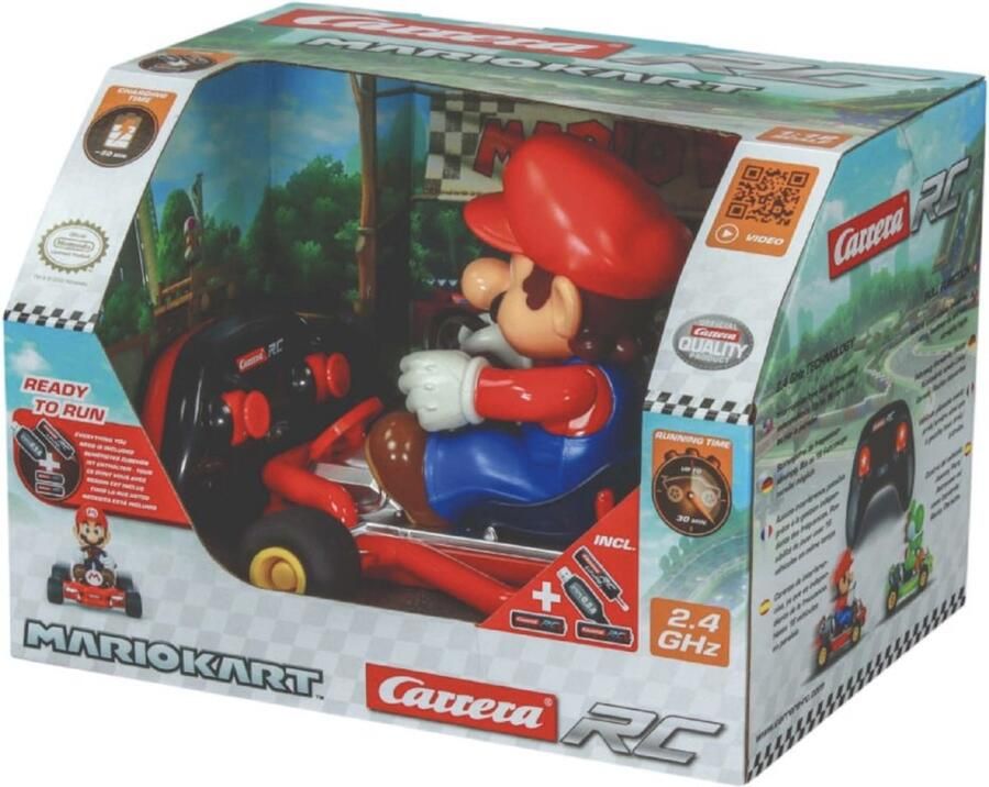 Carrera Mariokart NINTENDO SUPER MARIO PIPE KART RC 1:18