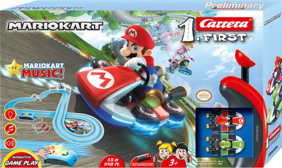 Carrera First Nintendo Mario Kart Racebaan 3 5m 14-delig Mario vs. Yoshi