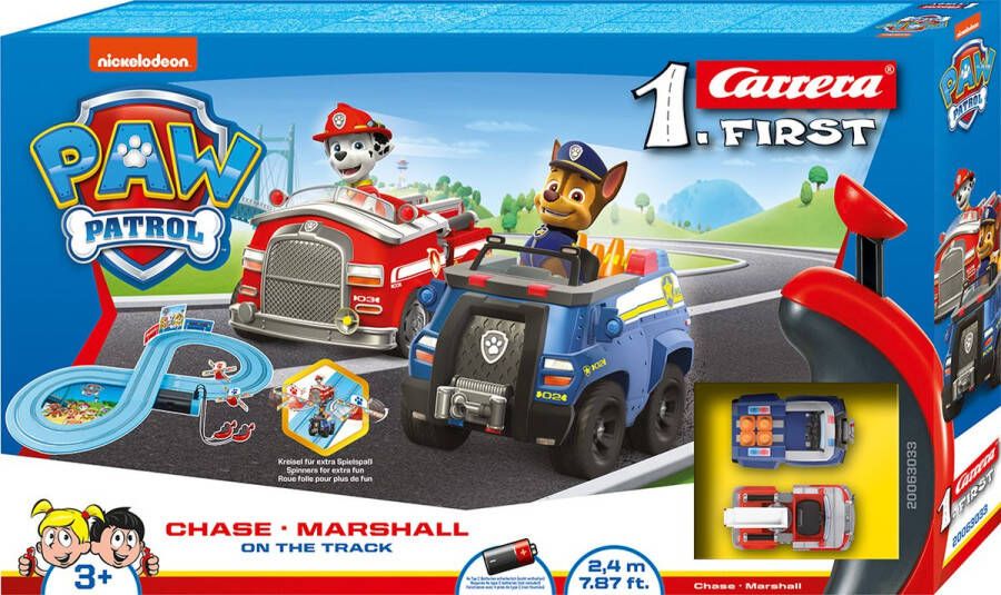 Carrera First PAW Patrol On the Track Racebaan 2 4 m