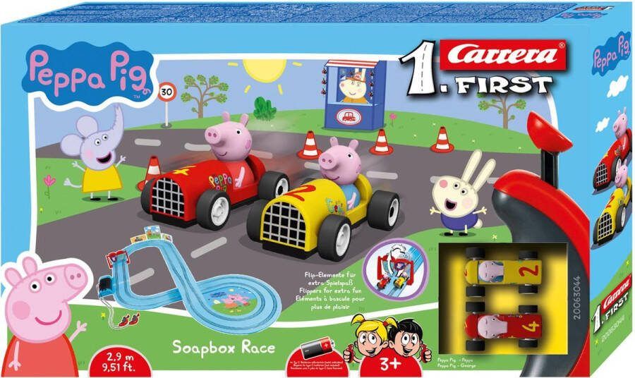 Carrera first racebaan peppa pig zeepkist race Merk: