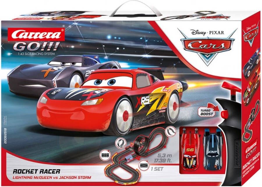 Carrera Go!!! Disney Cars 3 Rocket Racer Racebaan 5.3 Meter