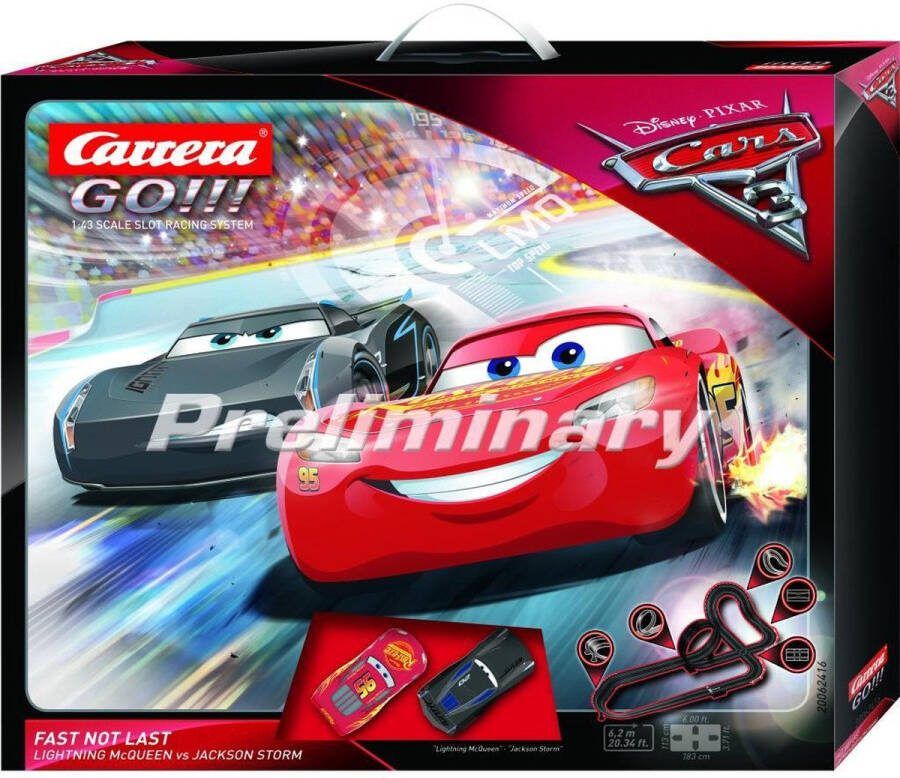 Carrera GO!!! Disney Pixar Cars 3 Fast Not Last Racebaan