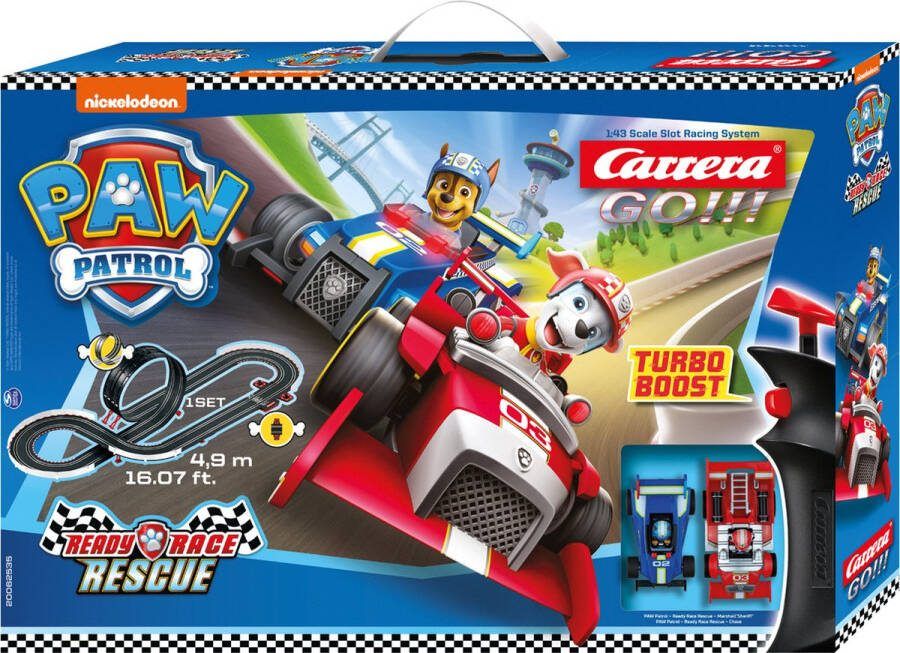 Carrera Go!!! Paw Patrol Ready Race Rescue 20062535 Racebaan 4 9 Meter 1:43