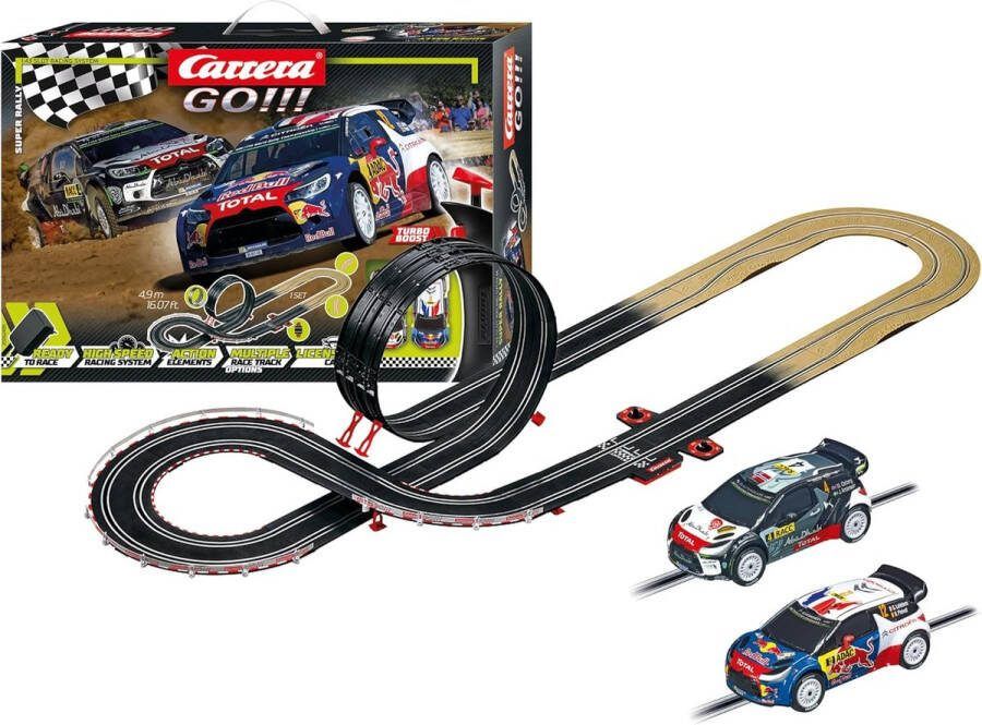 Carrera GO!!! Super Rally DS 3 WRC Racebaan 4 9m Racebaan