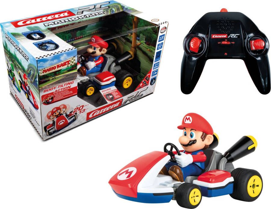 Carrera RC Mario Kart™ Pipe Kart Mario met Geluid Schaal 1:16 2 4GHz RC Model Kant en Klaar