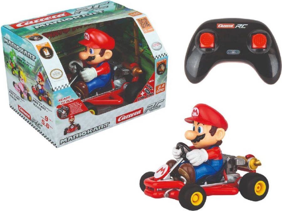 Carrera RC Mario Kart™ Pipe Kart Mario Schaal 1:18 2 4GHz RC Model Kant en Klaar