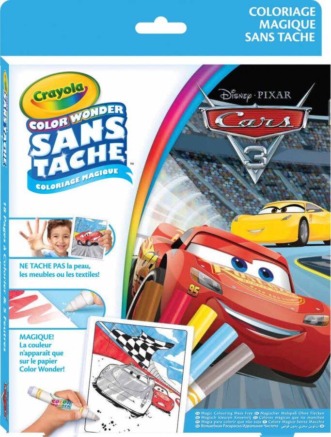 Cars™ Crayola Cars 3 water kleurboek Inclusief viltstiften Voor onderweg meisjes jongens kinderen Vakantie doeboek