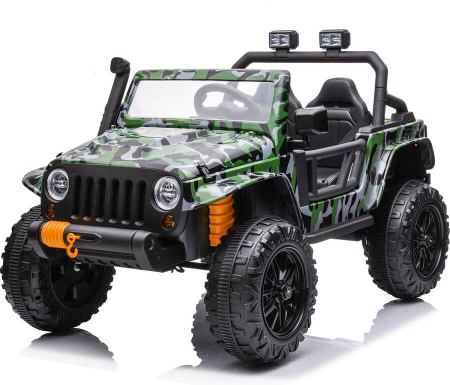 CarsKids Gladiator Jeep 1 Kind + 1 Volwassene Kinderauto Camo Met Afstandsbediening