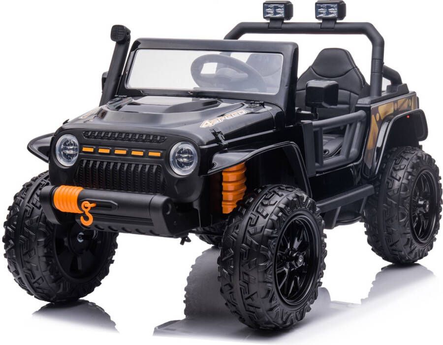 CarsKids Gladiator Jeep 1 Kind + 1 Volwassene Kinderauto Zwart Met Afstandsbediening