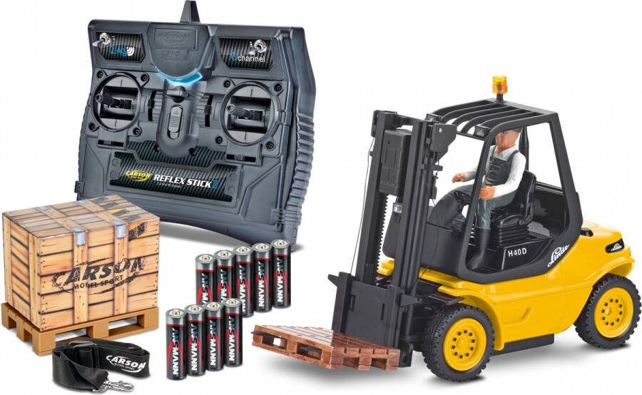 Carson 1:14 907673 RC Vork Heftruck Linde 2.4GHz RC Model Kant en Klaar