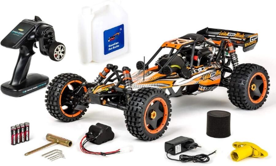 Carson RC Auto RC Auto Benzine RC Auto Volwassenen Topsnelheid: 65 km u Krachtige Verbrandingsmotor Bestuurbare Auto Race Auto Afstandbestuurbaar Bestuurbare Auto Voor Buiten RC Auto Offroad