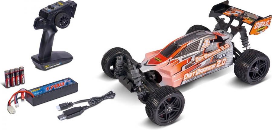 Carson Modellsport X10 Dirt Warrior Sport 2.0 1:10 RC auto Elektro Buggy 4WD 100% RTR 2 4 GHz