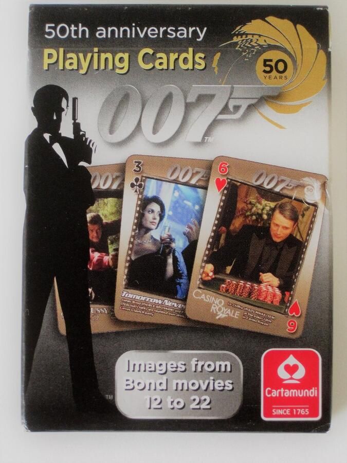 Cartamundi James Bond 50 jaar James Bond 007 speelkaarten