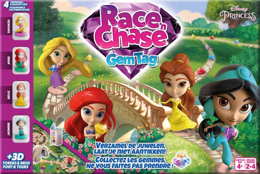 Cartamundi Disney Princess Race 'n Chase Gem Tag Familiespel Bordspel