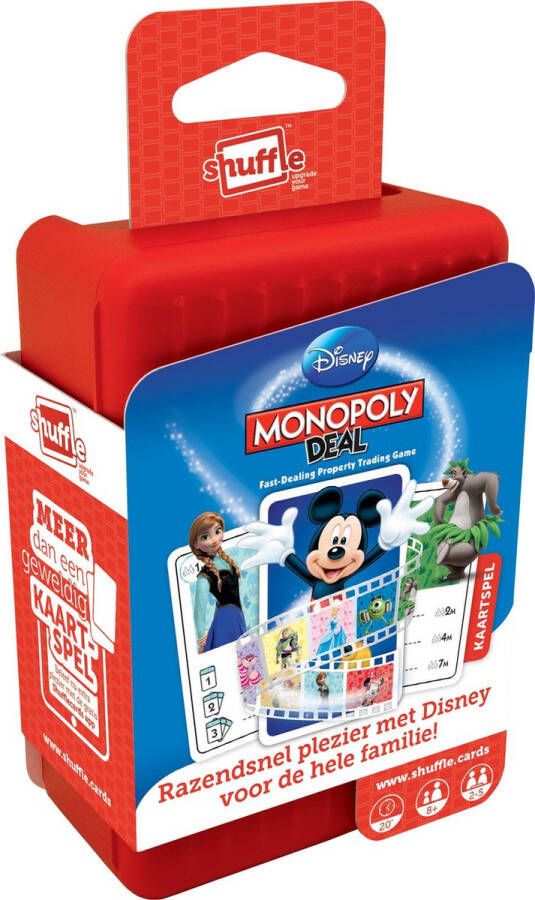 Cartamundi Shuffle Kaartspel Disney Monopoly Deal