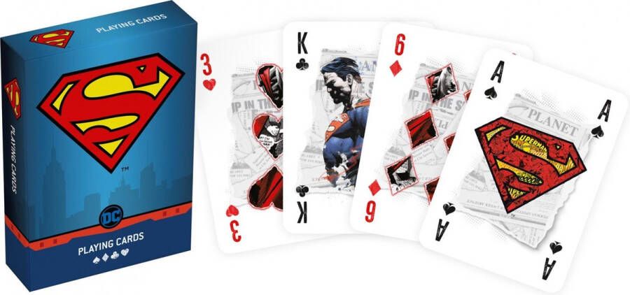 Cartamundi Speelkaarten Dc Comics Superman 8 Cm Karton
