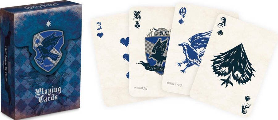 Cartamundi Speelkaarten Harry Potter Ravenklauw Blauw zilver