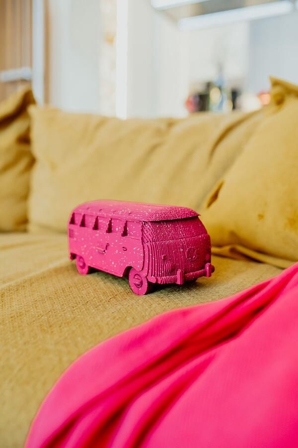 CARTONIC VW-T1- 3D Puzzel-Speelgoed- Puzzel-DIY- Creatief- Karton- Kinderen en volwassen- 3D- puzzel