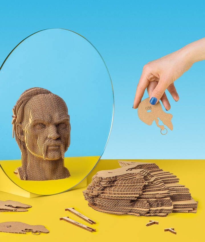 CARTONIC CORKCICLE- COSSACK WARRIOR- 3D PUZZEL- 3D- Puzzel-kartoon- cadeau-kado- kinderen en volwassenen- Ecologisch- DIY-decoratie