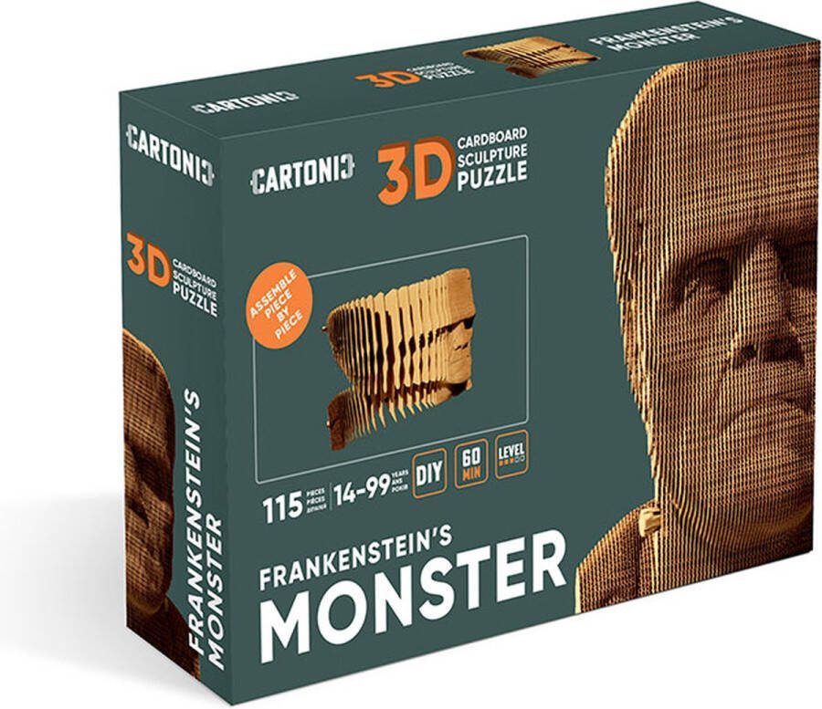 CARTONIC FRANKENSTEIN S MONSTER- 3D puzzel- Puzzel- DIY- kinderen en volwassenen