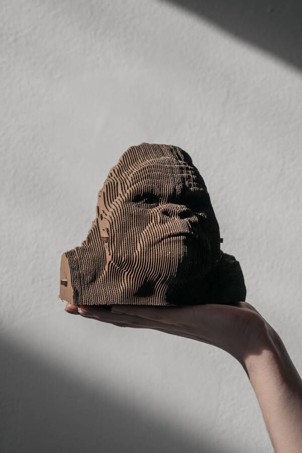 CARTONIC Gorilla- 3D Puzzel-Speelgoed- Puzzel-DIY- Creatief- Karton- Kinderen en volwassen- 3D- puzzel