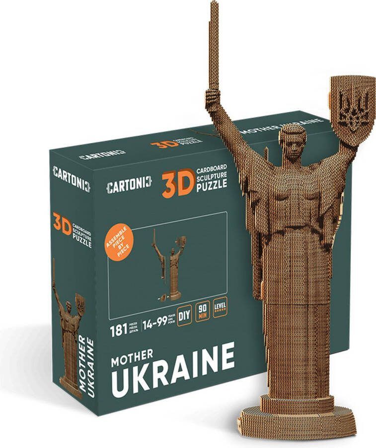 CARTONIC MOTHER UKRAINE- Oekraine- 3D puzzel- Karton- 3D- kinderen en volwassenen- DIY- puzzel- decoratie