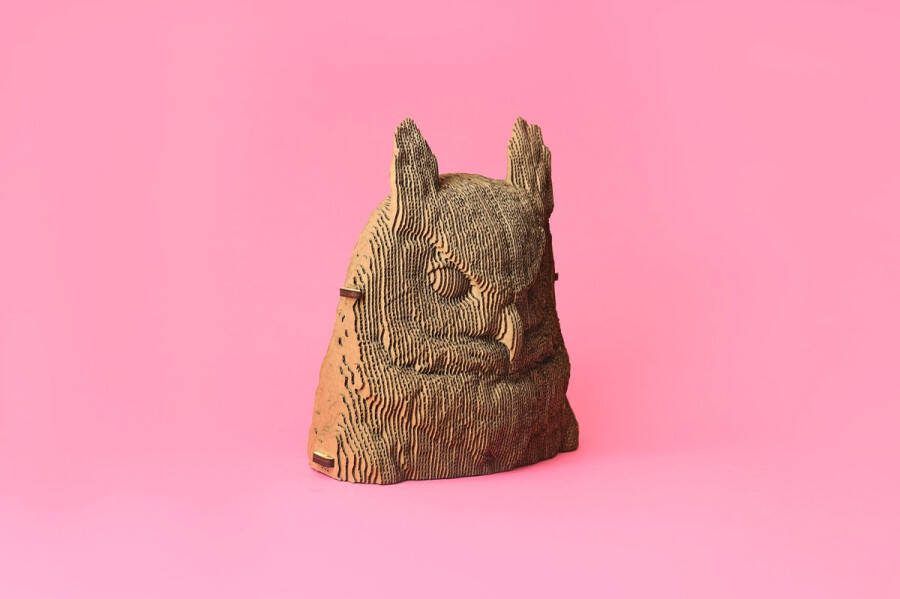 CARTONIC Owl- 3D Puzzel-Speelgoed- Puzzel-DIY- Creatief- Karton- Kinderen en volwassen- 3D- puzzel- Uil