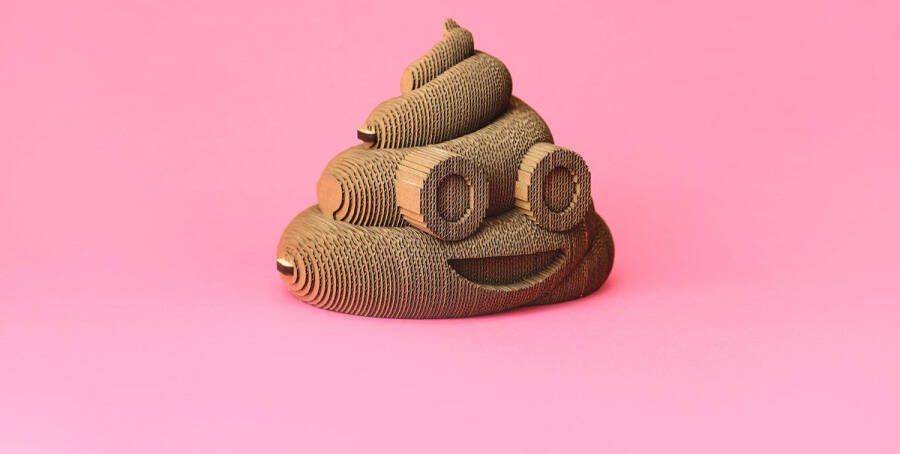 CARTONIC Poop- 3D Puzzel-Speelgoed- Puzzel-DIY- Creatief- Karton- Kinderen en volwassen- 3D- puzzel