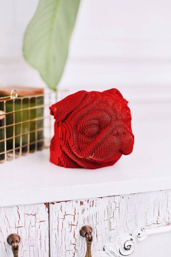 CARTONIC PUG- 3D Puzzel-Speelgoed- Puzzel-DIY- Creatief- Karton- Kinderen en volwassen- 3D- puzzel