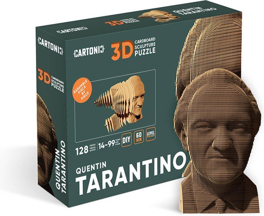 CARTONIC QUENTIN TARANTINO- Acteur- 3D puzzel- DIY- kinderen en volwassenen- films- decoratie