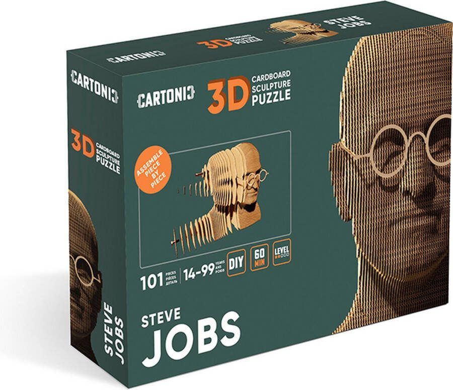 CARTONIC Steve Jobs- 3D- 3D puzzel- kinderen en volwassenen- DIY- decoratie- karton- speelgoed