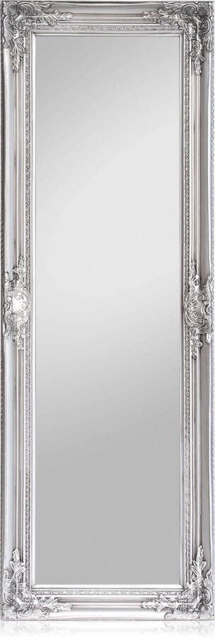 Casa Chic Ashford staande spiegel rechthoekig 130 x 45 cm Passpiegel houten lijst afneembare standvoet handgemaakt