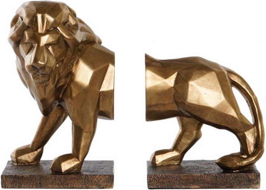 Boekensteun Origami Leeuw – Goud