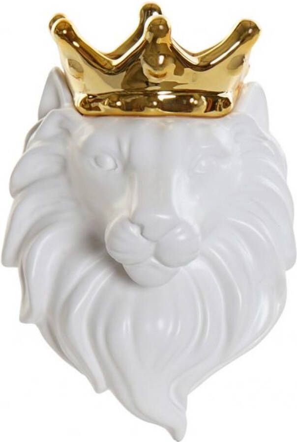CASA DI ELTURO Wandvaasje Royal Lion Wit Goud
