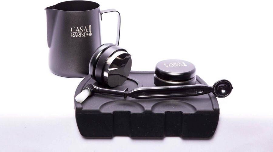 CasaBarista Toolset Advanced Barista-accessoires Tamper Barista Melkkan 600ml Borstel Tampermat Koffie Barista Tools- Barista set