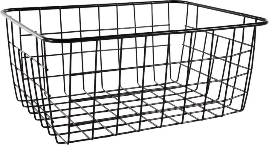 Cookinglife Opbergmandje Svenska Living Zwart 24 x 18 cm