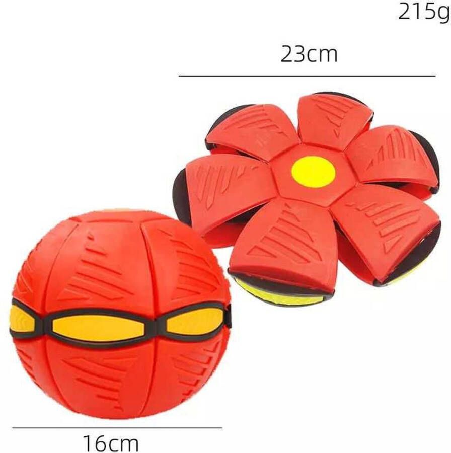 Casamix Bal Frisbee- Rood UFO bal met lichtjes