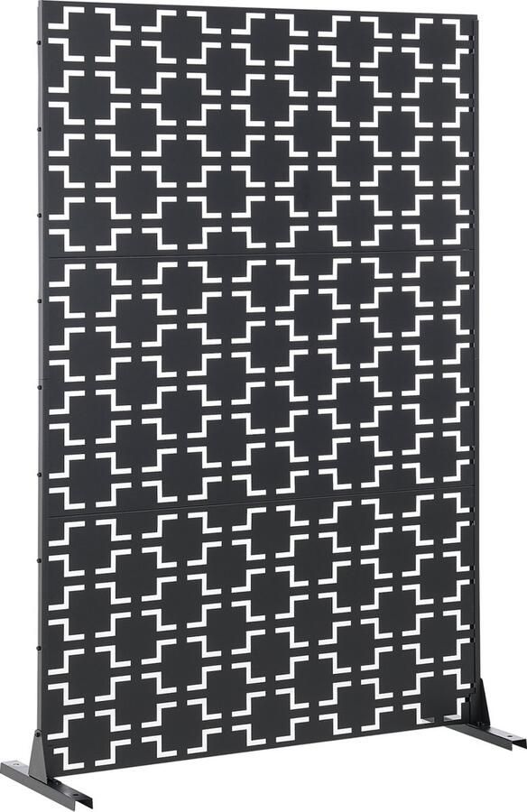 Casa.pro Kamerscherm Basciano tuinscherm 180x120x40 cm zwart