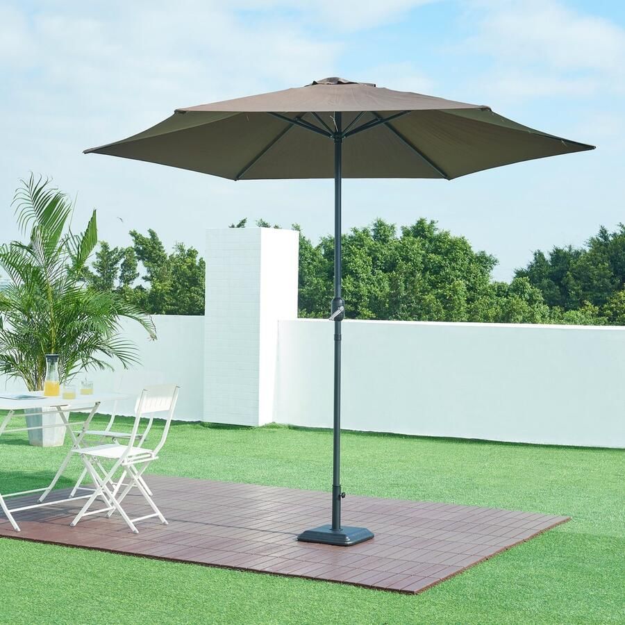 Casa.pro Parasolvoet Biccari parasolhouder beton vierkant 35x35x5 5 cm
