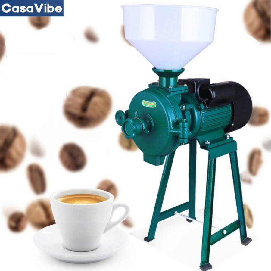 CasaVibe Graanmolen Elektrisch Graan Molen Draagbaar Koffiemolen Moutmolen