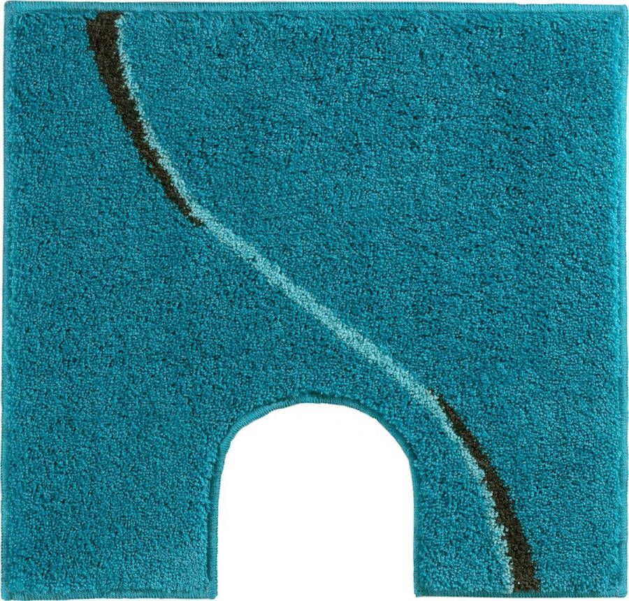 Casilin Carve Antislip WC mat- Toilet mat met uitsparing Aqua 60 x 55 cm