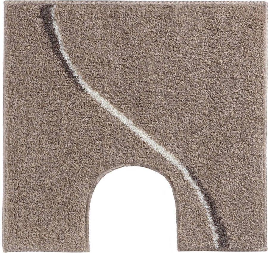 Casilin Carve Antislip WC mat- Toilet mat met uitsparing Sand 60 x 55 cm