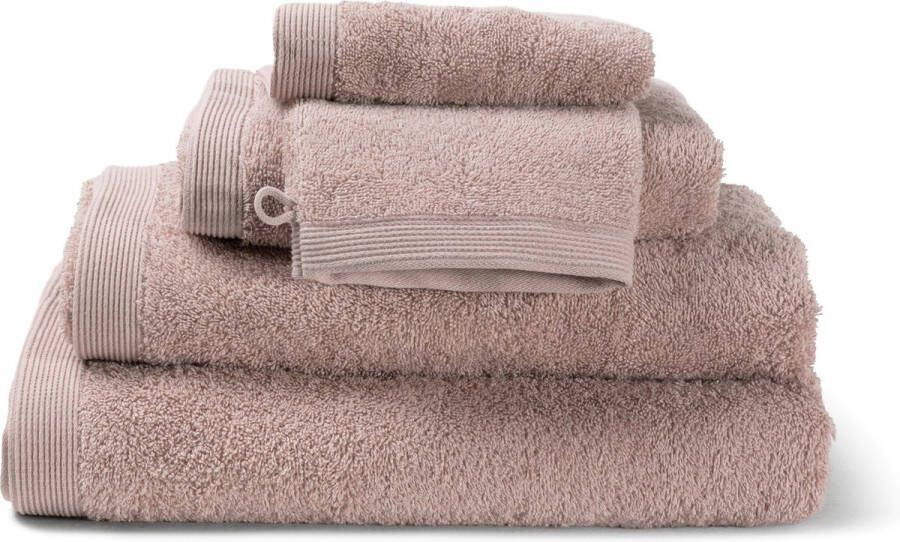 Casilin Handdoeken Set 2 douchelakens (70x140cm) + 1 handdoek (50 x 100cm) + 2 washandjes Misty Pink Roze
