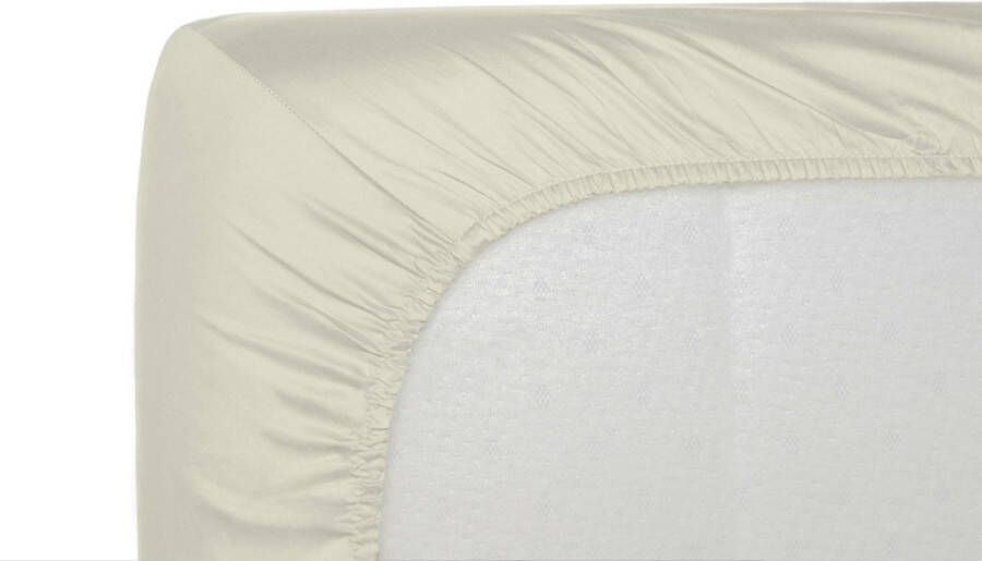 Casilin Luxe Hoeslaken Perkal Katoen Gebroken Wit (ivoor) 180x200cm