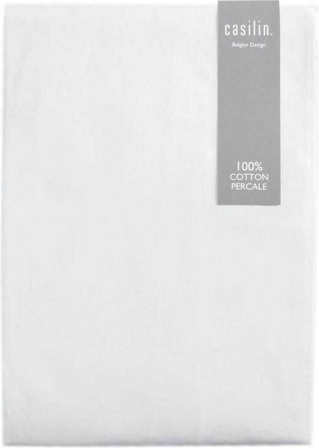 Casilin Hoeslaken Katoen Royal Percale White 180x200cm