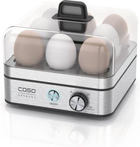 Caso E10 Elektronische Eierkoker En Stoomkoker 8 Eieren Rvs