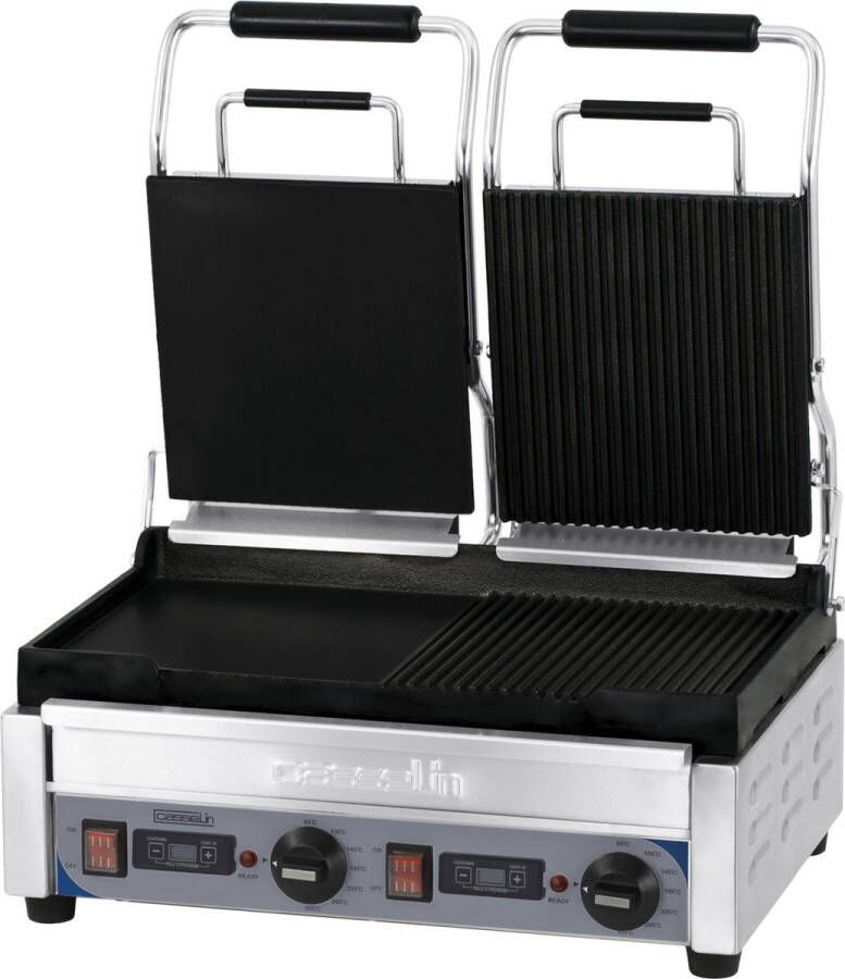 Casselin PANINI GRILL PREMIUM DUBBEL GEMENGD MET TIMER