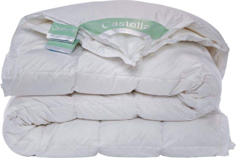 Castella Sirius 4 Seizoenen Dekbed 260x220 cm 90% Eendendons Lits-jumeaux XL Dekbed Extra Lang Zomerdekbed & Winterdekbed Anti-Huisstofmijt Ventilerend & Absorberend