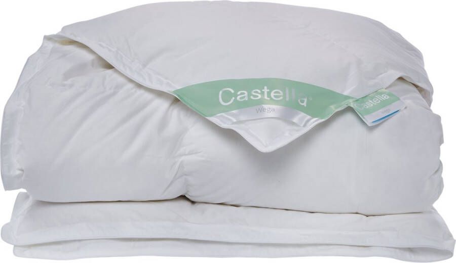 Castella Wega All Year Dekbed 200x200 cm 90% Ganzendons Tweepersoons Dekbed Extra Lang Enkel Dekbed voor alle Seizoenen Anti-Huisstofmijt Ventilerend & Absorberend