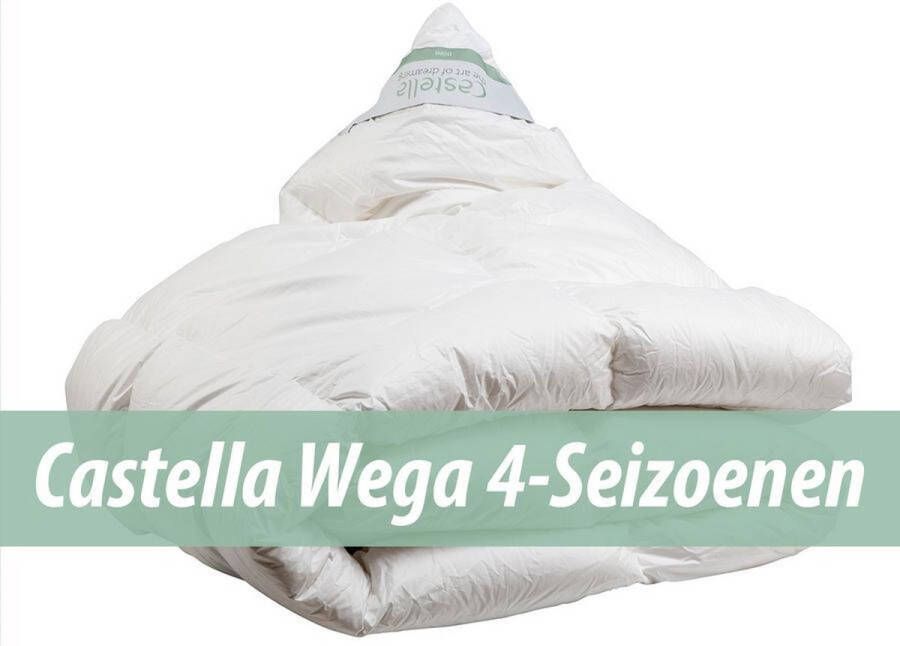 Castella Wega 4 Seizoenen Dekbed 240x200 cm 90% Ganzendons Lits-jumeaux Dekbed Zomerdekbed & Winterdekbed Anti-Huisstofmijt Ventilerend & Absorberend